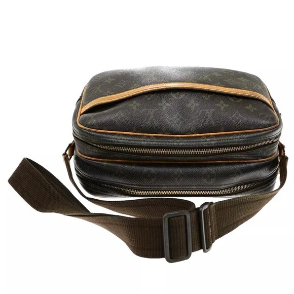 LOUIS VUITTON Reporter PM Crossbody Shoulder Bag Monogram Leather Brown France M - Picture 12 of 16
